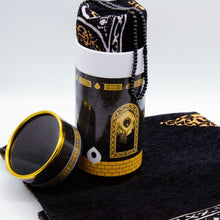 Load image into Gallery viewer, Kaaba Style Prayer Mat & Tasbih Gift Set