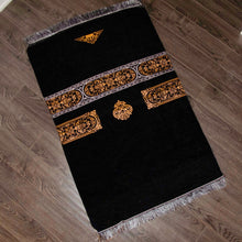 Load image into Gallery viewer, Kaaba Style Prayer Mat & Tasbih Gift Set
