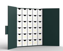 Load image into Gallery viewer, thirty calendar boxes countdown to eid white and gold drawer boxes
